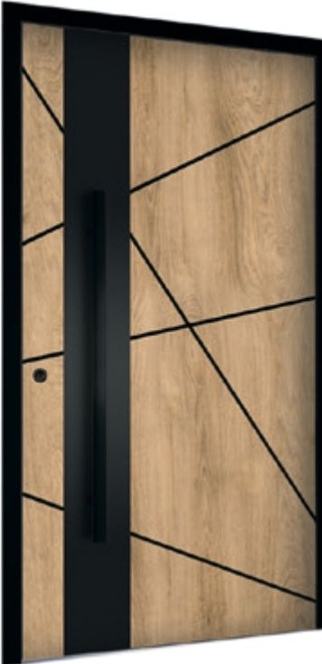 A few of the wood-aluminium doors we have made example