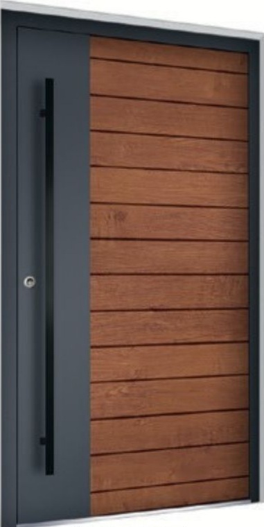 A few of the wood-aluminium doors we have made example