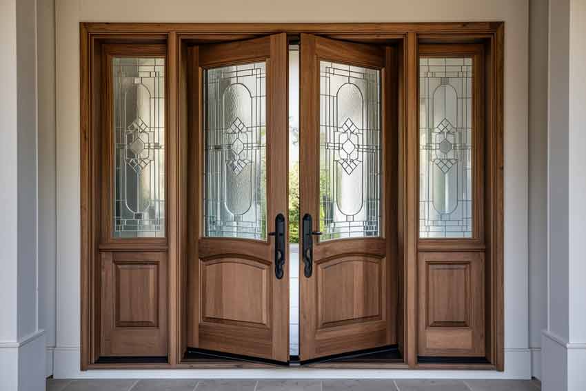 A few of the wooden doors we have made example