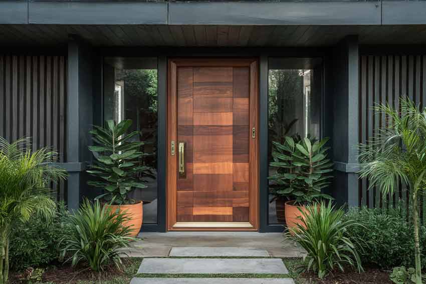 A few of the wooden doors we have made example