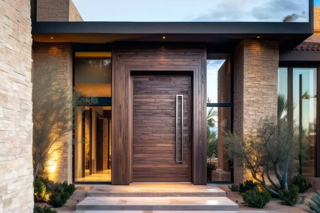 A few of the wooden doors we have made