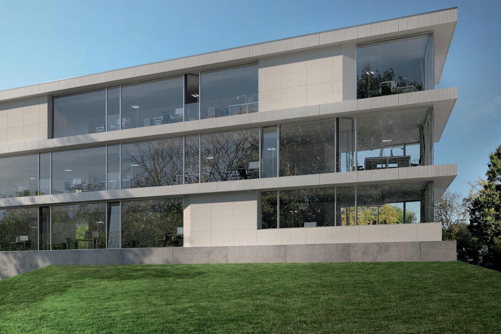 AluClear curtain wall facade