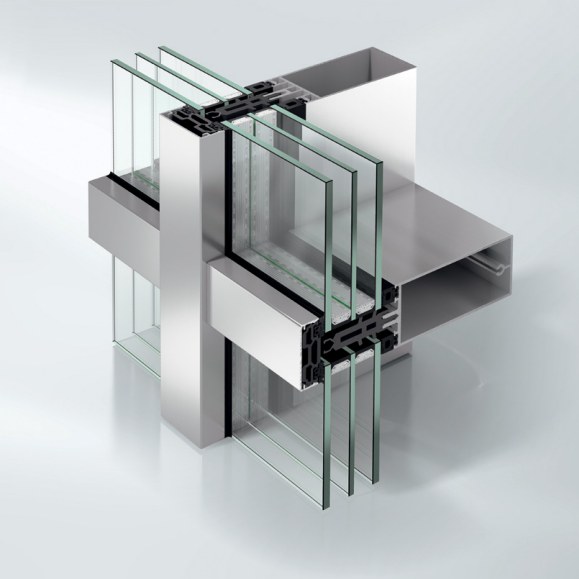 Structural glazing — flush glass